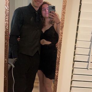 VS Black Lace Mini Dress